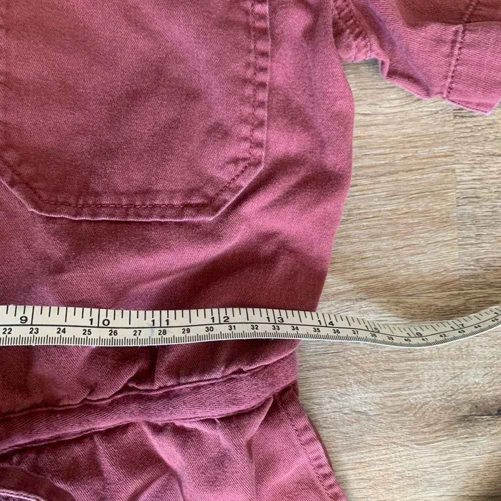 Madewell Wide Leg Button Up Jumpsuit in Ruby Red - Size 2 Womens - Picture 5 of 9